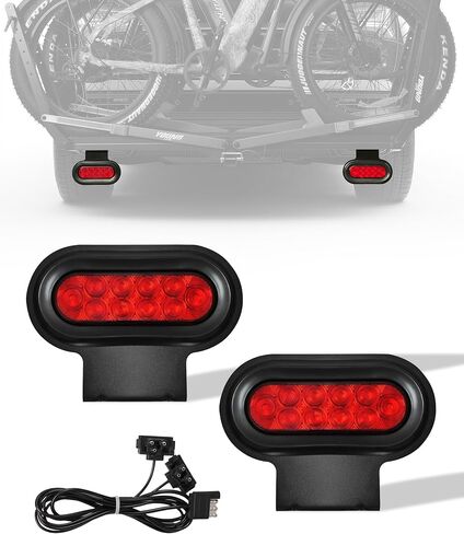 رف الدراجات الكهربائية الشابة الشابة للسيارات سيارات الدفع الرباعي RV ، 2 منصة Hitch Hitch Bike مع منحدر ، تناسب الإطارات الدهنية حتى 5 "، حاملة Ebike قابلة للطي لجرت Hitch 2" ، خالية من الخدش ، تثبيت سريع سريع in Kuwait