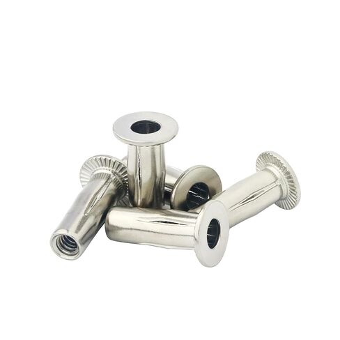 1/4-20 بوصة برشامات برشامات متعددة الرأس مسطحة ملولبة ما قبل الفولاذ المطلي بالألوان المطلية بالألوان بالإضافة إلى المكسرات للأجهزة للذهب الصناعي 55 ٪ in Kuwait