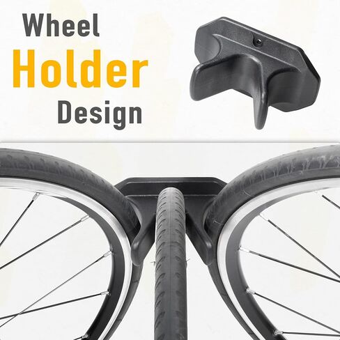 BikeHand Swivel Bicycle Wall Hanger - Vertical Hook Wall Mount Holder - Indoor Garage Storage Bicycle Rack for MTB & Road Bikes - Max. Tire Width 2.3" in Saudi Arabia