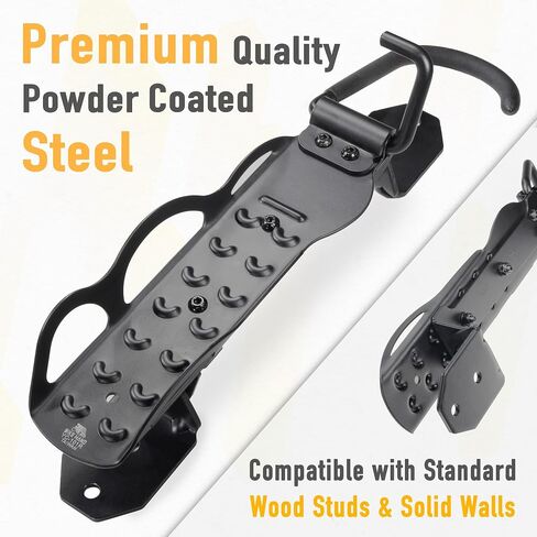 BikeHand Swivel Bicycle Wall Hanger - Vertical Hook Wall Mount Holder - Indoor Garage Storage Bicycle Rack for MTB & Road Bikes - Max. Tire Width 2.3" in Saudi Arabia