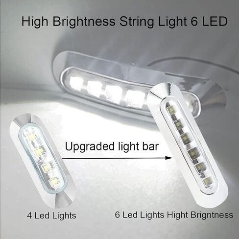 LED Boat Navigation Lights, Deck Transom Cockpit Lighting,Waterproof Boat Marine LED Lights,for Fishing, Kayak,Pontoon,Yacht, 6Pcs(12V 24V) (red) in Kuwait