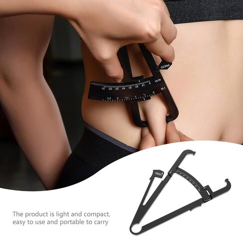 SAFIGLE 2pcs Handheld Fat Caliper Measurement Device for Accurate Assessment Portable Skinfold Measuring Tool for Men and Women Easy to Use User Guide in Saudi Arabia