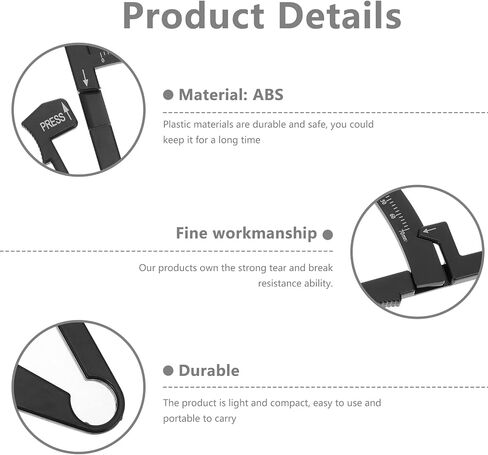 SAFIGLE 2pcs Handheld Fat Caliper Measurement Device for Accurate Assessment Portable Skinfold Measuring Tool for Men and Women Easy to Use User Guide in Saudi Arabia