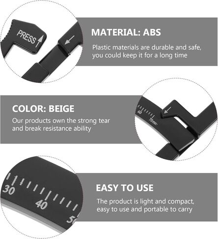 SAFIGLE 2pcs Handheld Fat Caliper Measurement Device for Accurate Assessment Portable Skinfold Measuring Tool for Men and Women Easy to Use User Guide in Saudi Arabia