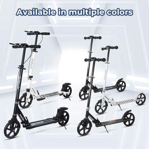 Nattork Scooter for Kids 8-12 ، المراهقين والبالغين-قابلة للطي قابلة للطي قابلة للطي مع عجلات كبيرة قوية لركوب سلس ، وتعليق خفيف ، ومضاد للفرش ، وسكوتر للبنين والبنات. in Kuwait
