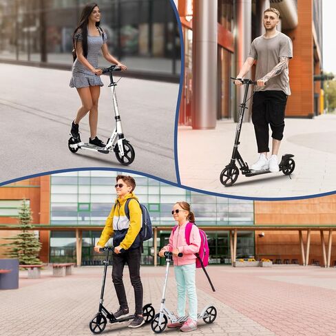 Nattork Scooter for Kids 8-12 ، المراهقين والبالغين-قابلة للطي قابلة للطي قابلة للطي مع عجلات كبيرة قوية لركوب سلس ، وتعليق خفيف ، ومضاد للفرش ، وسكوتر للبنين والبنات. in Kuwait