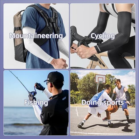 ROCKBROS Fishing Cycling sports UV Sun Protection Compression Arm Sleeve Men Women Youth Kids Basketball Shooting Sleeves in Saudi Arabia