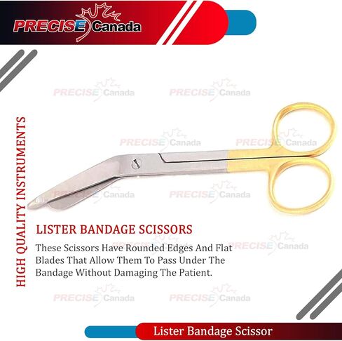 Premium O.R Gold Gold Handle Supercut Lister Scissors 7.25 "مع شفرة واحدة مسننة (علامة تجارية للكمبيوتر الشخصي) in Saudi Arabia