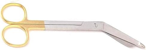 Premium O.R Gold Gold Handle Supercut Lister Scissors 7.25 "مع شفرة واحدة مسننة (علامة تجارية للكمبيوتر الشخصي) in Saudi Arabia