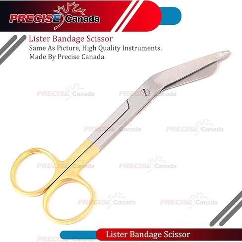 Premium O.R Gold Gold Handle Supercut Lister Scissors 7.25 "مع شفرة واحدة مسننة (علامة تجارية للكمبيوتر الشخصي) in Saudi Arabia