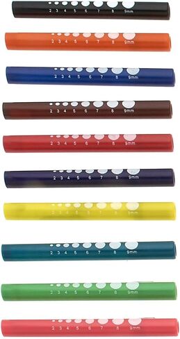 SURGICAL ONLINE Pupil Gauge LED Penlight with Bandage Scissors Matching Set for Doctor, Nurse, EMS, Medical Student, First Responder EMT Trauma Shears + Disposable Penlight - Many Colors (Brown) in Kuwait