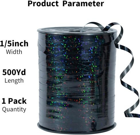 600 Yards Shiny Metallic Curling Ribbon-6 Curling Ribbons Assorted Colors Set Balloon String Shiny Metallic Roll for Christmas Ribbon for Birthday Decoration Gift Wrapping DIY Bow Making in Kuwait