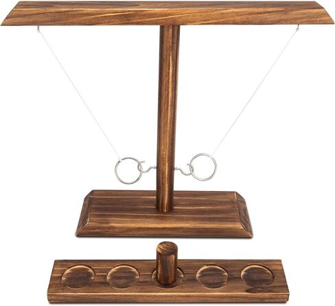 Dreamtoyz Ring Toss Games للبالغين ، وألعاب الفناء ، وديكور الفناء ، والألعاب الداخلية في الهواء الطلق ، و Wooden Hook و Ring Game للبارات ، والمنزل ، والحفلات ، 15.7 "× 13" الحجم الكبير in Saudi Arabia
