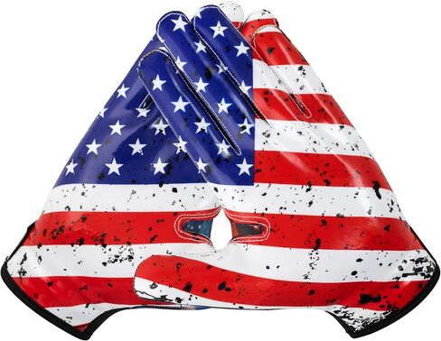 Youth Football Gloves for Youth and Adults- Super Sticky Silicone Grip Flag Football Receiver Gloves for Men and Women | Lightweight, Breathable & Durable in Saudi Arabia