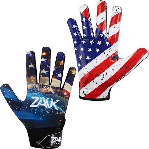 Youth Football Gloves for Youth and Adults- Super Sticky Silicone Grip Flag Football Receiver Gloves for Men and Women | Lightweight, Breathable & Durable in Saudi Arabia
