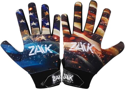 Youth Football Gloves for Youth and Adults- Super Sticky Silicone Grip Flag Football Receiver Gloves for Men and Women | Lightweight, Breathable & Durable in Saudi Arabia