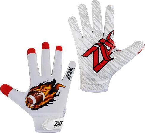 Youth Football Gloves for Youth and Adults- Super Sticky Silicone Grip Flag Football Receiver Gloves for Men and Women | Lightweight, Breathable & Durable in Saudi Arabia
