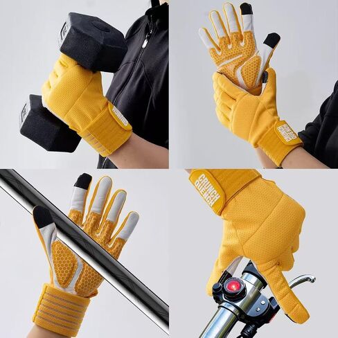 قفازات رفع الأثقال مع دعم المعصم - Gymgloves - قبضة نخيل جلدية مضادة للانزلاق - حماية كاملة من النخيل - التنفس - تجريب - معدات لياقة متعددة الاستخدامات للرجال والنساء in Saudi Arabia