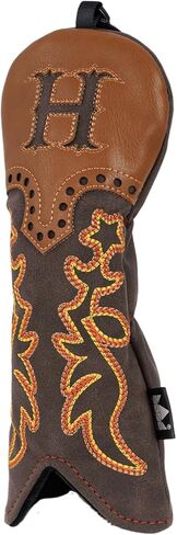 Craftsman Golf Cowboy Western Retro Brown Dare Golf Driver Driver Cover يناسب ما يصل إلى 460cc Head Fairway Wood Hybrids Rescue Protector in Saudi Arabia