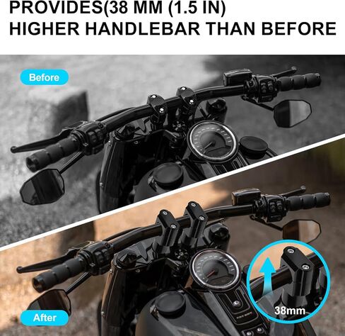 1 Inch Motorcycles Handlebar Risers Aluminum Chrome Universal Motorcycles Risers for Harley for Yamaha for Suzuki for Honda for Kawasaki 2PC(1Pair) in Saudi Arabia