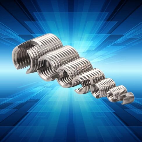 إدراج سلك النقر على الفولاذ المقاوم للصدأ في أداة إصلاح الأسلاك الداخلية عالية القوة للمواد النحاسية البلاستيكية الفضية 50 قطعة. in Kuwait