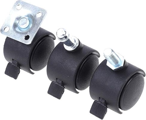 4 Pc 30mm Chair Wheels Furniture Casters Swivel Casters Brake Wheel Replacement Universal Chair Wheel Office(A1) in Kuwait