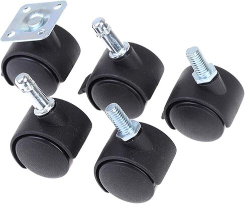 4 Pc 30mm Chair Wheels Furniture Casters Swivel Casters Brake Wheel Replacement Universal Chair Wheel Office(A1) in Kuwait