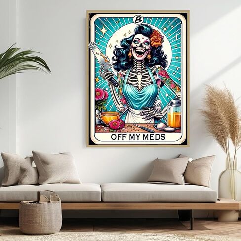 CHWGLFGG 5D Diamond Art Kits for Adults Beginners, Tarot Card Skull Kissing Diamond Painting Kits, DIY Full Round Drill Paint by Diamonds Dot Gem Art for Adults, Home Wall Decor 12x 16 Inch in Saudi Arabia