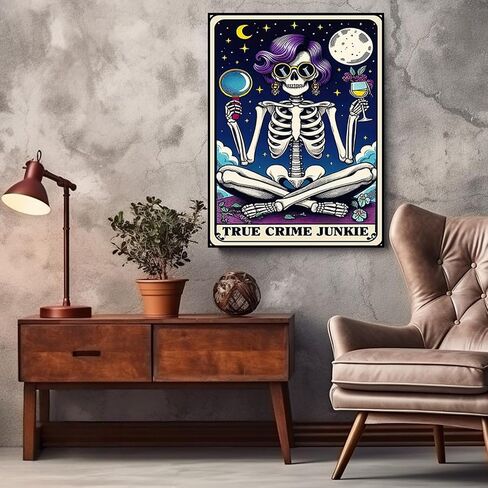 CHWGLFGG 5D Diamond Art Kits for Adults Beginners, Tarot Card Skull Kissing Diamond Painting Kits, DIY Full Round Drill Paint by Diamonds Dot Gem Art for Adults, Home Wall Decor 12x 16 Inch in Saudi Arabia