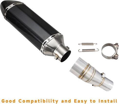 Motorcycle Muffler Mid Pipe, Muffler Adapter Connect Pipe Compatible with Kawasaki Ninja 400 Z400 2018 2019 2020 2021 2022 2023 Ninja 500 2024 in Saudi Arabia
