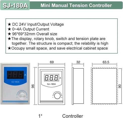 عمود جوفاء أحادي العمود أحادي البودرة المغناطيسية الفرامل DC24V 1400RPM 6-400NM 0.6-40KG مجموعة تحكم (Hollow و KTC-812،12nm) in Saudi Arabia
