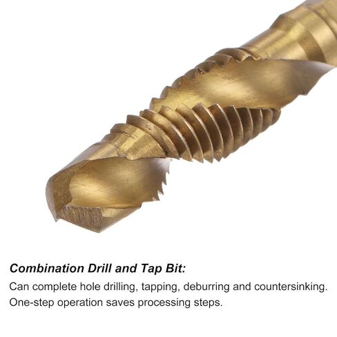 #us 2pcs M8 x 1.25 Titanium مغلف عالية السرعة الصلب 4341 مجموعة الحفر بت مجموعة الحفر in Kuwait