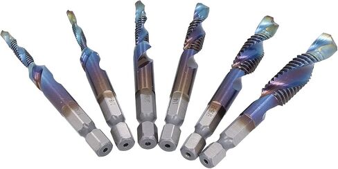 High Speed Steel Combination Bit Hex Shank Drill Tap Set Cutting Kit for Drilling and Tapping, Drilling Kit Set, Cutting Kit in Saudi Arabia