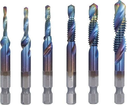 High Speed Steel Combination Bit Hex Shank Drill Tap Set Cutting Kit for Drilling and Tapping, Drilling Kit Set, Cutting Kit in Saudi Arabia
