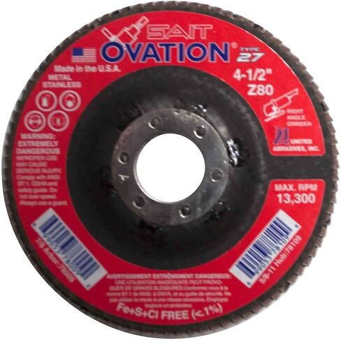 United Cathives-Sait 78009 Ovation Righ Disc ، 4-1/2 بوصة في 7/8 بوصة ، 80 حصى ، 10 عبوات in Kuwait
