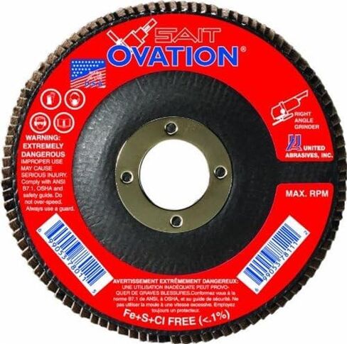 United Cathives-Sait 78009 Ovation Righ Disc ، 4-1/2 بوصة في 7/8 بوصة ، 80 حصى ، 10 عبوات in Kuwait
