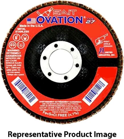 United Cathives-Sait 78009 Ovation Righ Disc ، 4-1/2 بوصة في 7/8 بوصة ، 80 حصى ، 10 عبوات in Kuwait