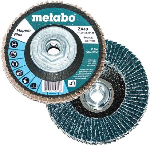 Metabo 629413000 6" x 5/8" - 11 Flapper Plus Abrasives Flap Discs 60 Grit, 5 pack in Saudi Arabia