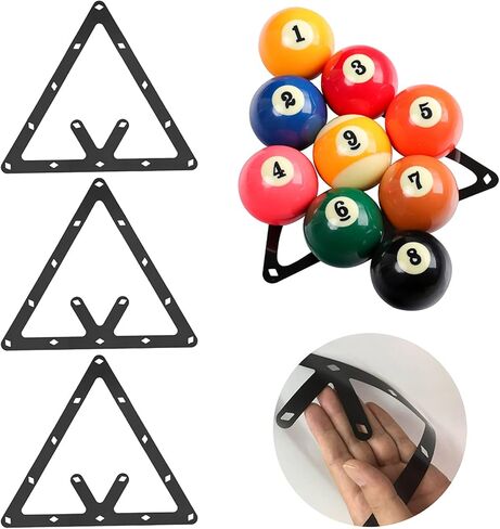 6PCS Film Paper, Billiard Pendulum Sticker 9 10 Balls Billiard Pendulum Kick Off Position Sticker Accessory Suitable for Match in Saudi Arabia