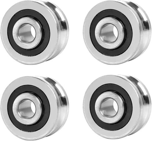 4PCS SG15 5X17X8MM U-Shaped Precision Double Volleyball Bearing Belt Screws with Grooves(SG15) in Kuwait