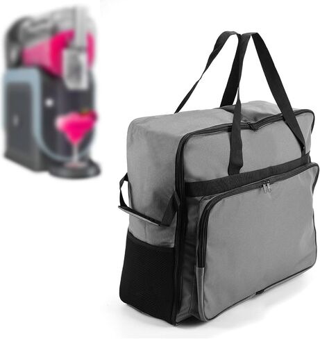 حقيبة آلة Slushie لـ Ninja Slushi FS301 ، غطاء قطعة قماش محمولة للماء Oxford Oxford Cover Frozen Careing Case Parts Accessories مع آلة تصميم الفتحة الأمامية غير متضمنة (رمادي) in Kuwait