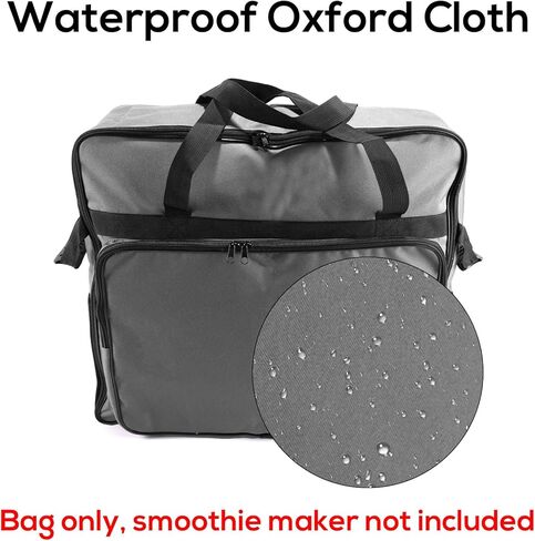 حقيبة آلة Slushie لـ Ninja Slushi FS301 ، غطاء قطعة قماش محمولة للماء Oxford Oxford Cover Frozen Careing Case Parts Accessories مع آلة تصميم الفتحة الأمامية غير متضمنة (رمادي) in Kuwait