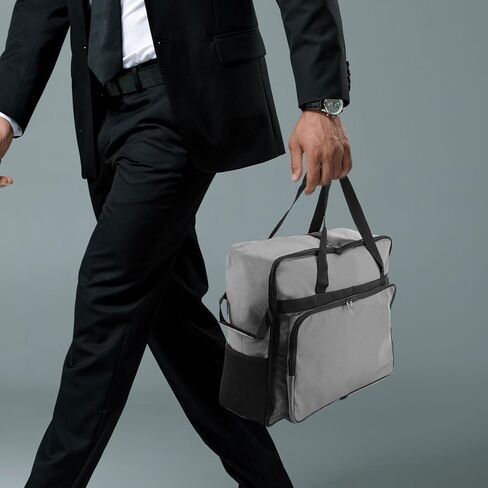 حقيبة آلة Slushie لـ Ninja Slushi FS301 ، غطاء قطعة قماش محمولة للماء Oxford Oxford Cover Frozen Careing Case Parts Accessories مع آلة تصميم الفتحة الأمامية غير متضمنة (رمادي) in Kuwait