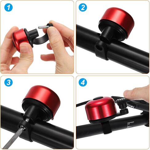 HARFINGTON Bike Bell Mini Bicycle Bell with Loud Crisp Clear Sound Bike Ring Bell Aluminum Bike Accessories for Road Mountain Bike in Saudi Arabia