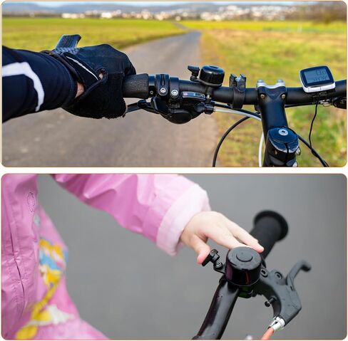 HARFINGTON Bike Bell Mini Bicycle Bell with Loud Crisp Clear Sound Bike Ring Bell Aluminum Bike Accessories for Road Mountain Bike in Saudi Arabia