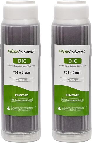 Refillable Mixed Bed DI Resin Filter Color Changing Deionized Resin 10-Inch Replacement Cartridge Car Wash, Window Cleaning, Aquarium (1) in Saudi Arabia
