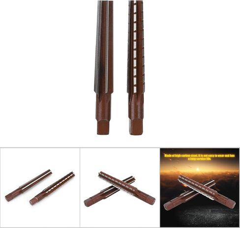 2PCS Taper Reamer Set ، Morse الخشن ، Taper Reamer High Carbon Straight Shank Hand Reamer Chucking Reamer Cutter Tool (Tyenaza1njdcx-15) in Kuwait
