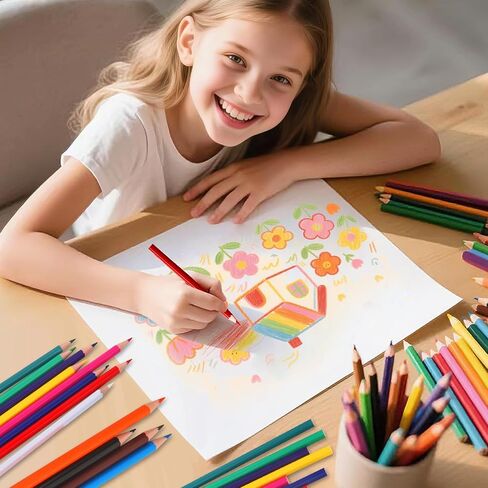 100 حزمة أقل من أقلام الرصاص ، و 1200 عدد أقلام ملونة مسبقة ما قبل الحجم بألوان كبيرة وحيوية ، و 12 أقلامًا ألوانًا متوفرة لجوائز الفصول الدراسية ، والعودة إلى اللوازم المدرسية للأطفال in Kuwait