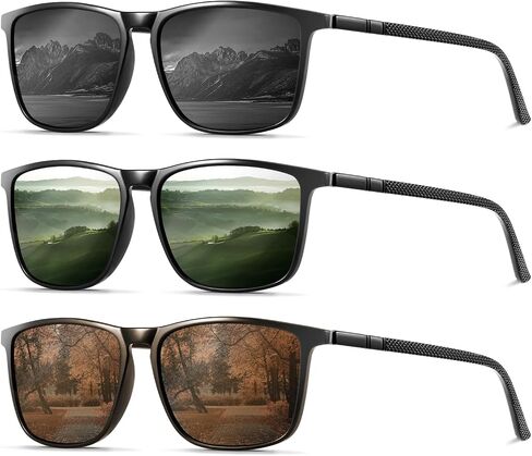 YDAOWKN Polarized Sunglasses for Men, Lightweight Sun Glasses With UV Protection for Driving Fishing Golf in Kuwait
