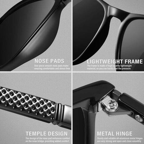 YDAOWKN Polarized Sunglasses for Men, Lightweight Sun Glasses With UV Protection for Driving Fishing Golf in Kuwait